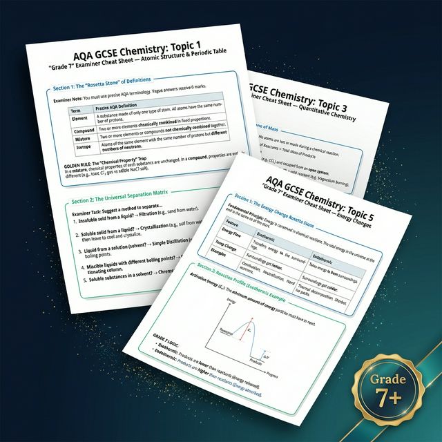 Preview of GCSE Chemistry revision sheets